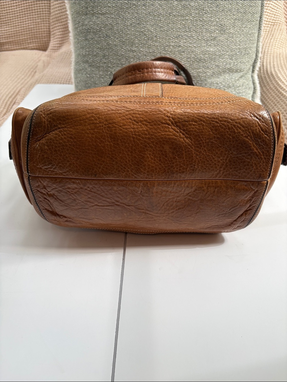 Coach Y2K SoHo Tote, Braided Handles, British Tan, Brass Hardware - Mint - Picture 6 of 11